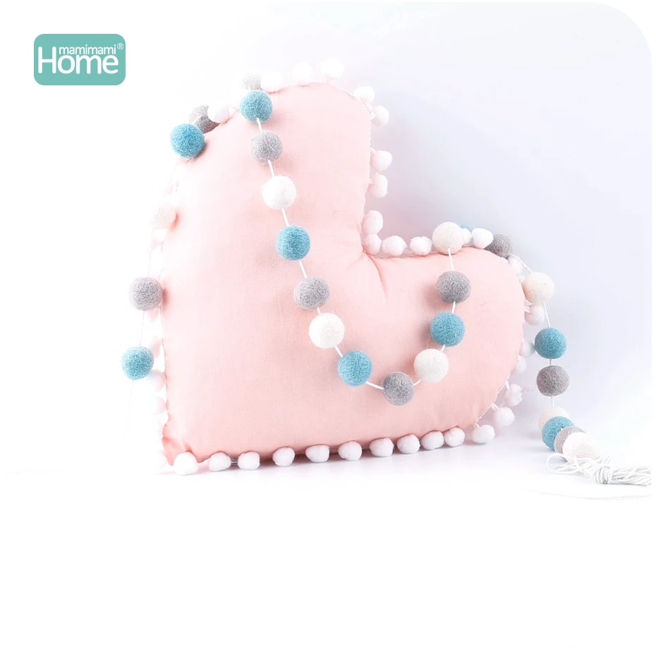 MamimamiHome 20 шт. шерстяное кольцо цвет серый светильник желтый белый шар украшения