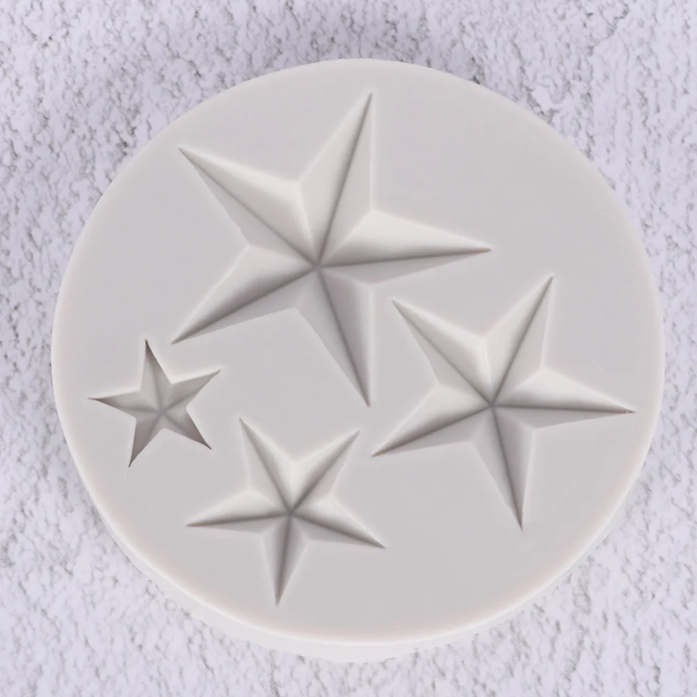 Пятиконечная звезда силиконовая форма для кексиков форма DIY для конфет и печенья Формы для кексов инструменты для украшения выпечки форма для печенья