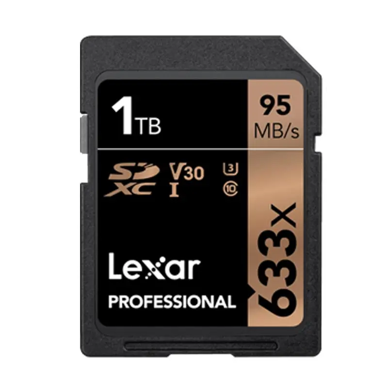 Lexar SD карты 95 м/с 16G 32 GB U1 633x64 GB 128 GB 256 GB 512 GB U3 карты Class 10 карт памяти для 1080 p 3D 4 K видео Камера - Емкость: 633X-1TB
