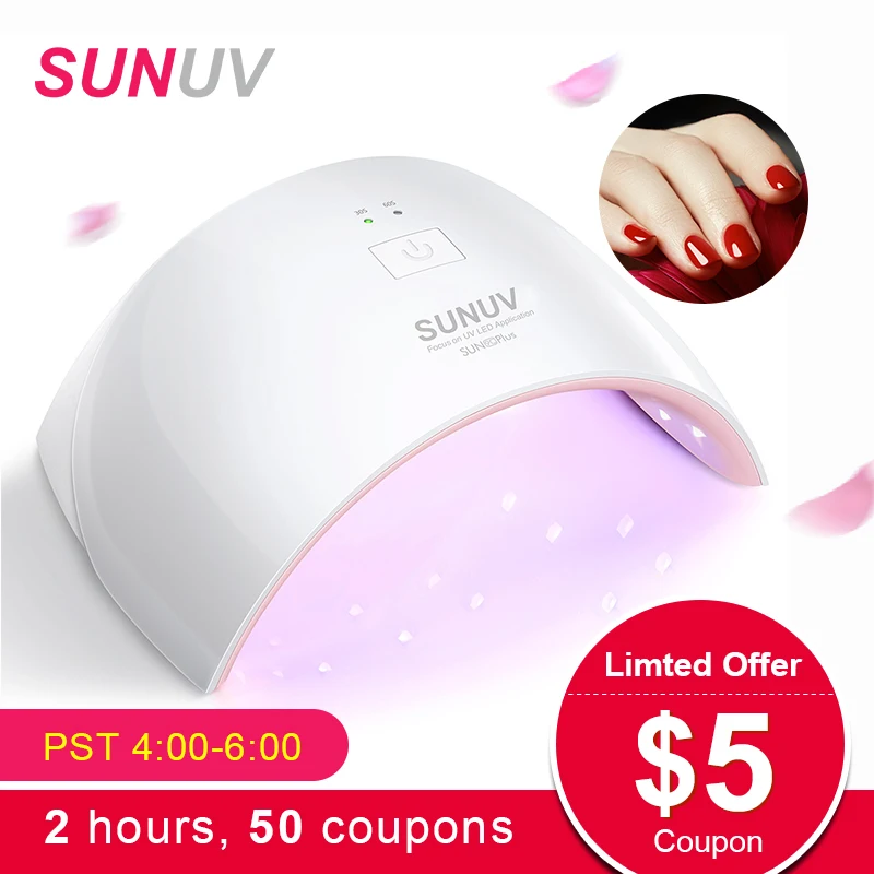 SUNUV SUN9c Plus 36W UV LED Nail lamp 18 LEDs Nail dryer for All Gels with 30s/60s Button Perfect Thumb Drying Solution цена SUNUV SUN9c Plus 36W UV LED Nail lamp 18 LEDs Nail dryer for All Gels with 30s/60s Button Perfect Thumb Drying Solution цены онлайн