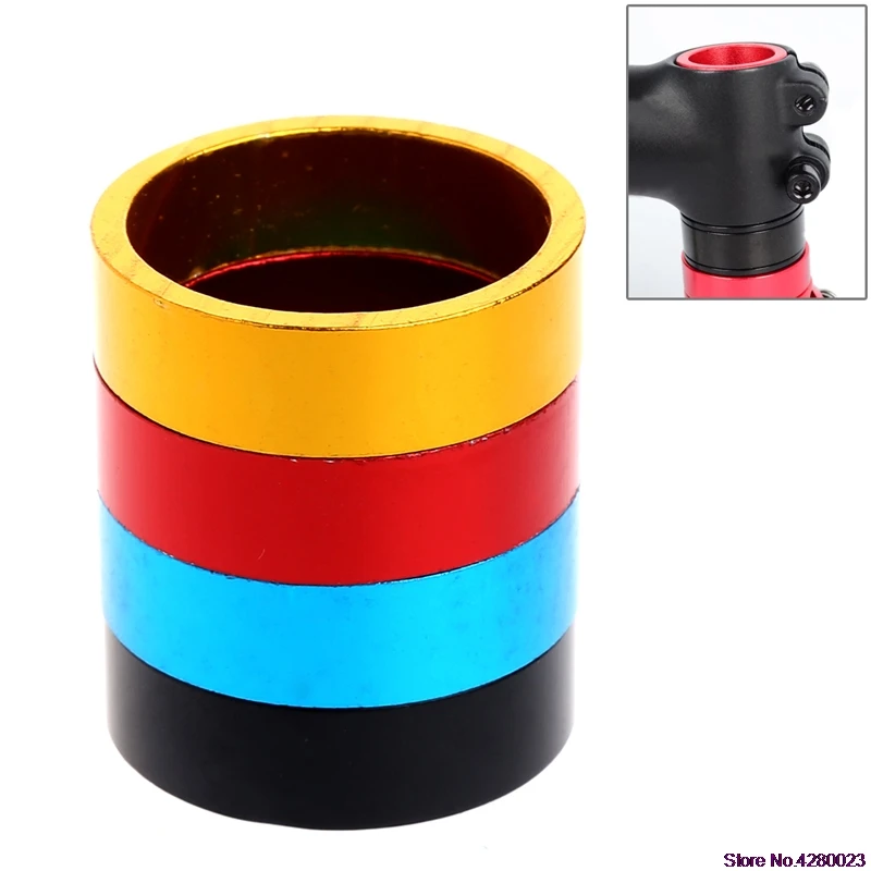 2020 New 1/10MM Aluminum MTB BMX Road Bike Bicycle Cycling Headset Stem Spacer 4-Color