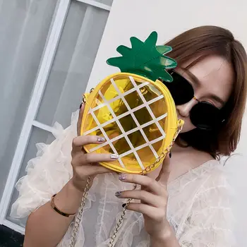 

New Women Girls Kids Fashion Handbags Fruit Bag Shoulder Crossbody Cartoon Chain Phone Bags