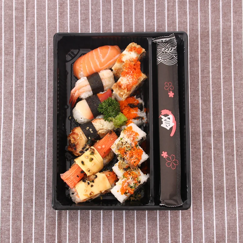 Упаковочная коробка для суши Sashimi лососевая тарелка коробка пищевая японская мука упакованная коробка 50 шт