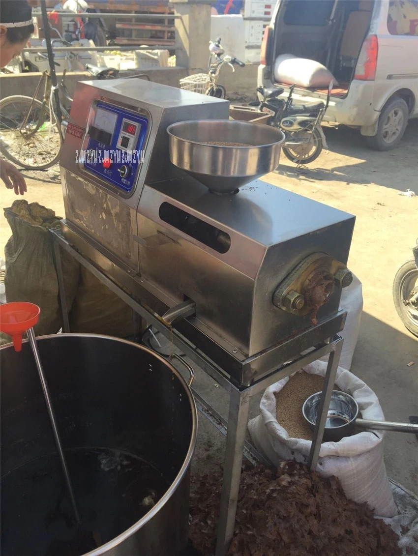 Машина для отжима масла высокой скорости Экстракции Масла электрический горячий и холодный отжим ореха кокосового пресс для отжима масла 3000 Вт DH-50 бытовой съедобной