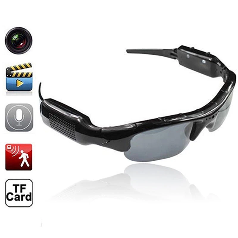 Унисекс Смарт Цифровая камера солнцезащитные очки HD очки горный велосипед езда солнцезащитные очки DVR видео рекордер Встроенный SD карта