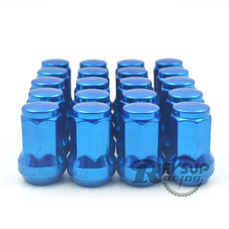 32mm M12X1.5 / M12X1.25 Steel Blue Racing Wheel Lug Nutsin Nuts