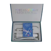 Kit professionnel de soins du visage, 4 pièces, haute fréquence, baguette, outil de traitement de l'acné, HF, avec boîte cadeau