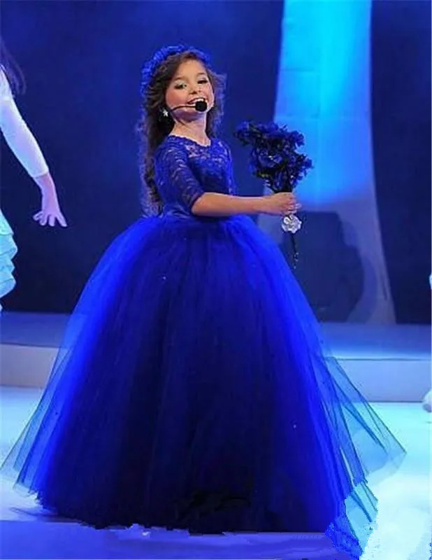 2019-new-royal-blue-ball-gown-flower-girl-dresses-half-sleeve-lace-appliques-tulle-sweet-kids-formal-wear-pageant-girl-dresses (2)_