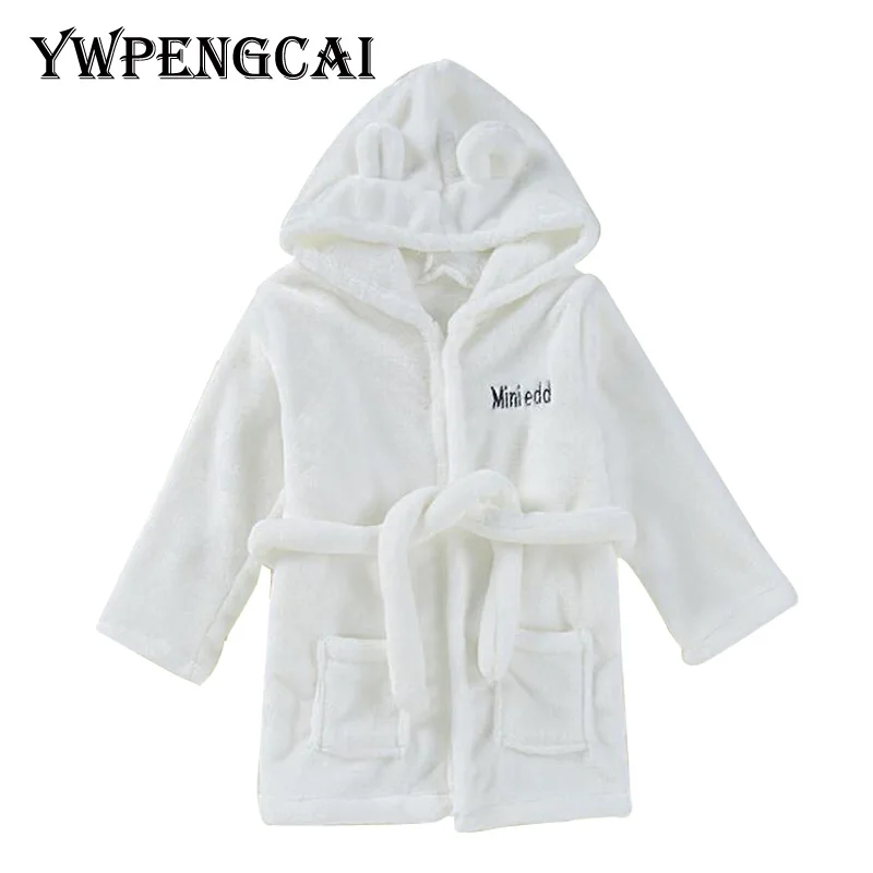 Hot Sale Children Flannel Bathrobe Home Kids Clothes Unisex Boys Girls