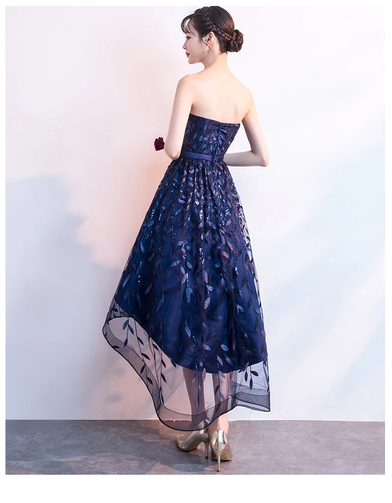 Suosikki платье без лямок на шнуровке, асимметричное винтажное элегантное платье с цветочным принтом из тафты, платье для выпускного вечера, платья для танцев, платья для выпускного вечера LX018