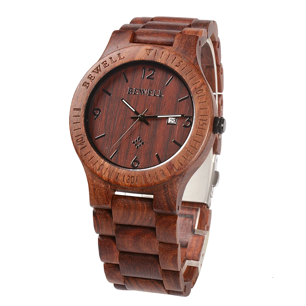 BEWELL WOODEN WATCH
