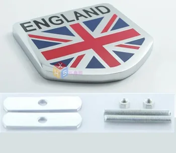 

50 Pieces UK Flag Car Hood Grill Emblems Styling Decorations Chrome Metal England Flags Car Grille Styling Stickers Accessory