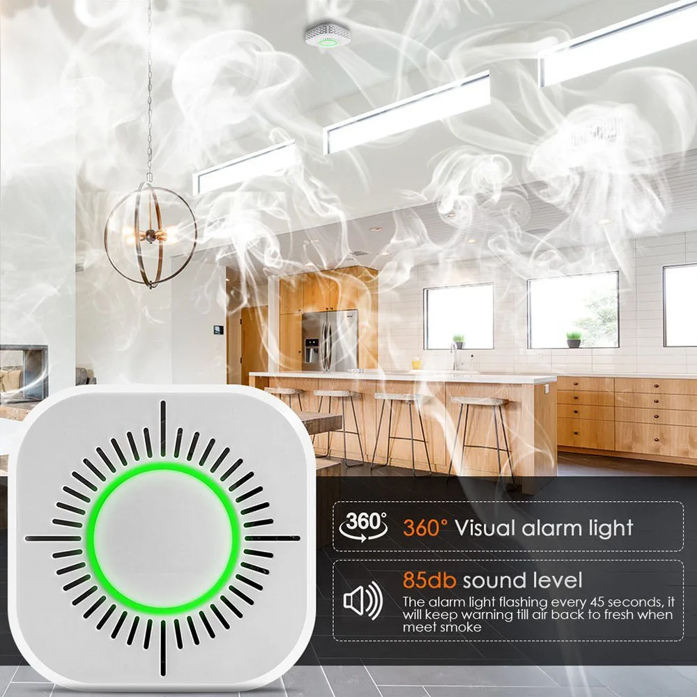 Система Сигнализации s безопасности домашняя wifi ip-камера Беспроводная сигнализация с датчиком сигнализация дистанционный детектор дыма DIY комплект управление приложением