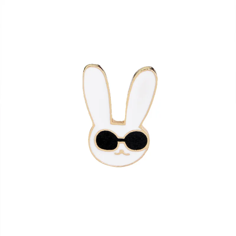 15 style creative cartoon brooch brain happy capsule rogue rabbit note arrow lightning badge enamel pin jewelry gift - Окраска металла: 06