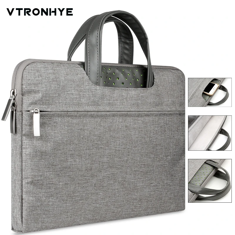 

Laptop Bag for Macbook Air Pro Retina 11 12 13 14 15 inch Zipper Nylon Laptop Bags for Xiaomi Air HP Dell Acer Handbag Men Women