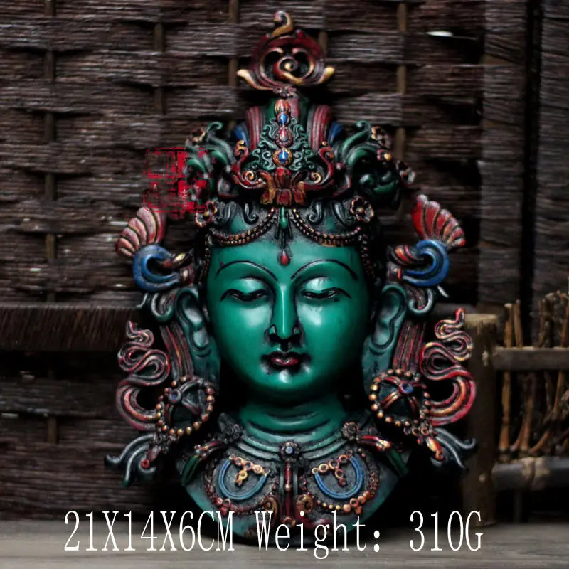 Будда Тибет Тибетский Микки буддийская Смола цветная Зеленая Тара ...