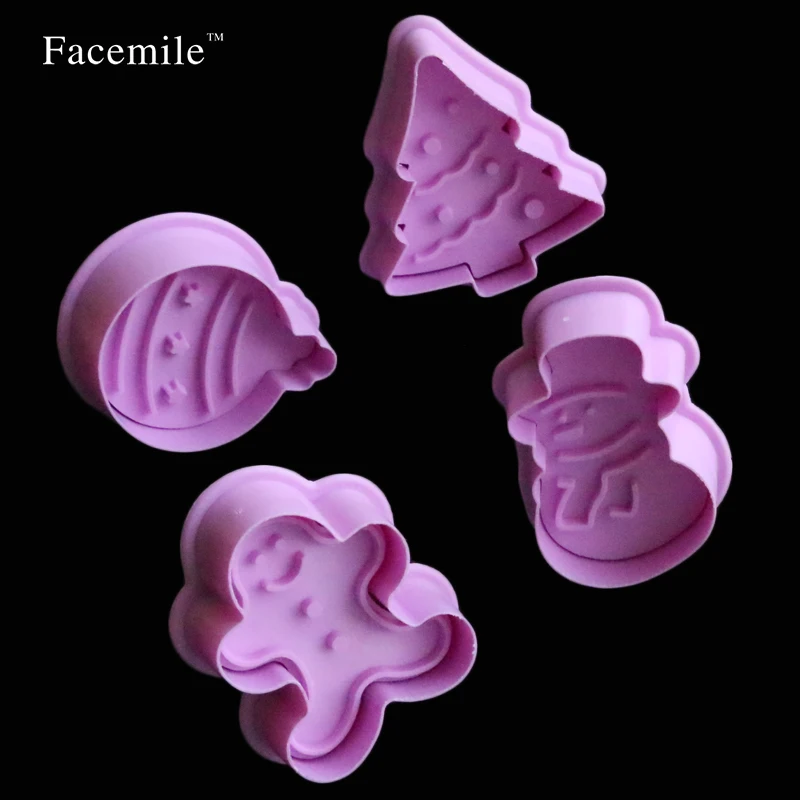 Christmas/Snowman/Tree Cookie Cake Chocolate Plunger Cutter Fondant Decorating Mold Sugarcraft Gum Paste Icing Decoration Tool | Дом и сад