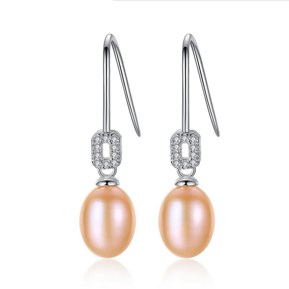 

E0002 Classic Fine Jewelry Freshwater Pearl Natural New pearl earing With S925 Silver Ear Hook For Women