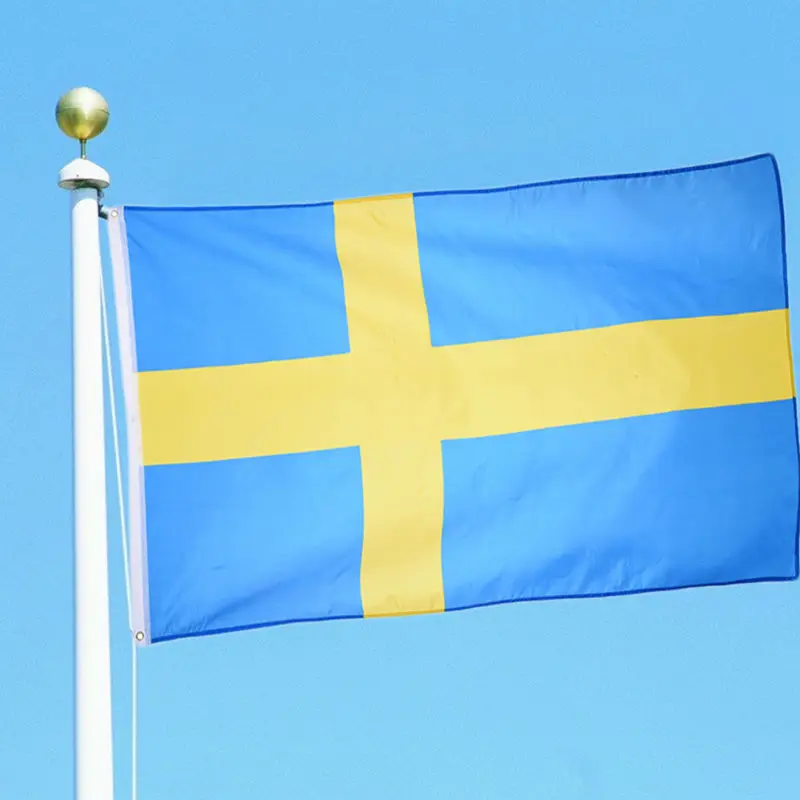 90*150cm Large Sweden Flag Polyester The Swedish National ...