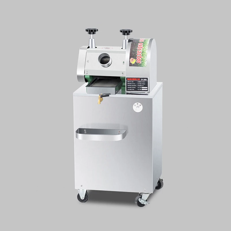 

Automatic Electric Sugar Cane Juicer Commercial Stainless Steel Juicer Vertical Small Cane Juice Making Machine SY-300B