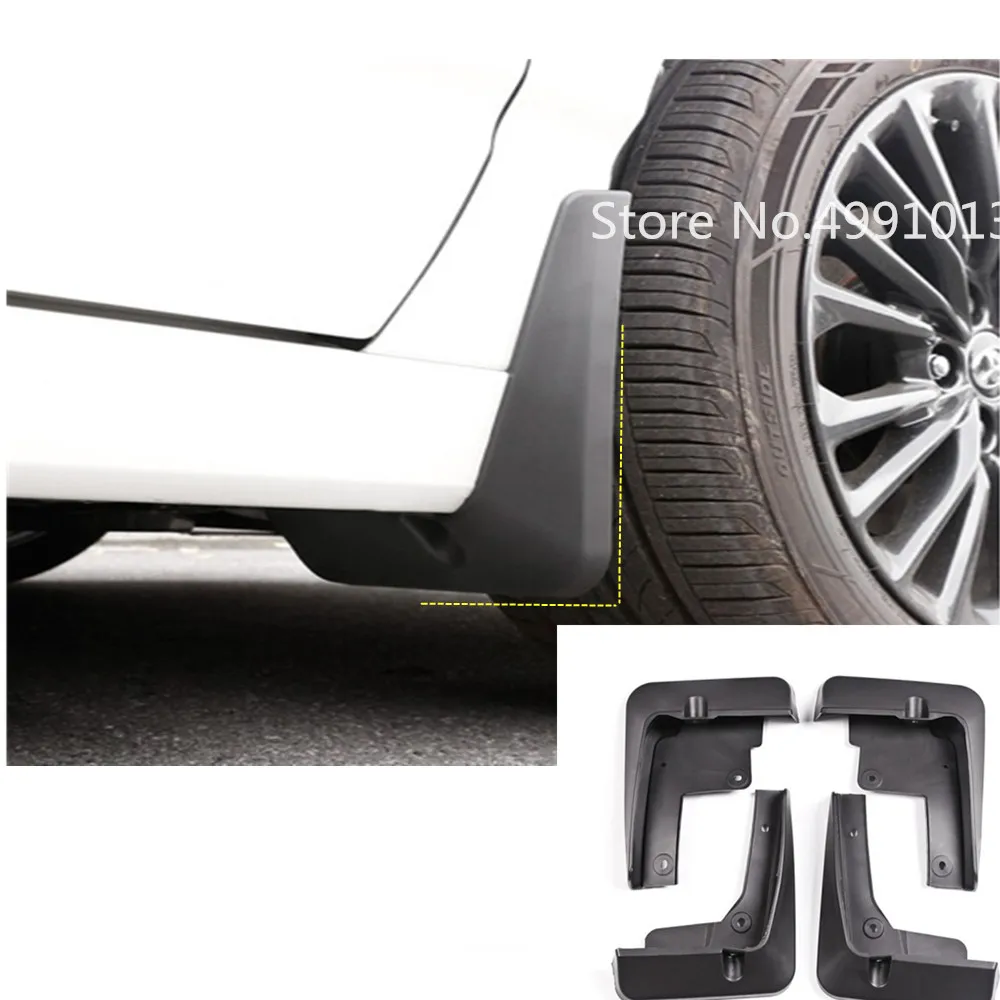 

For Toyota Avalon XX50 2018 2019 2020 car styling plastic fender soft mudguard protection flap splash mud guard frame 4pcs