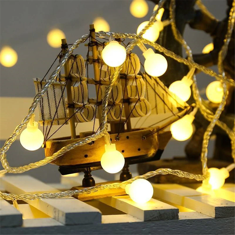 New Beautiful LED String Lights Warm White Ball Fairy Battery Powered Starry Bedroom Outdoor Decor | Лампы и освещение