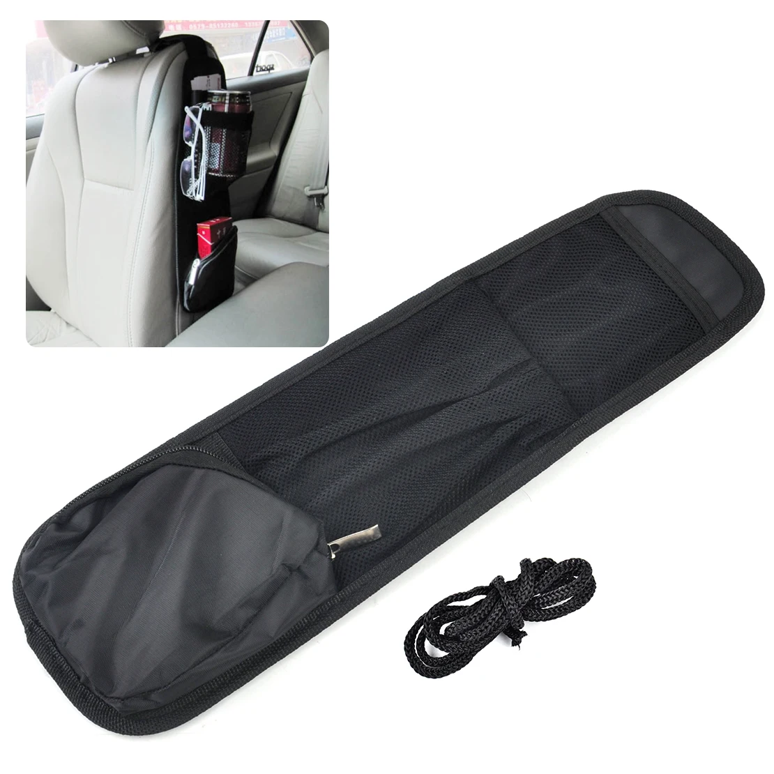 

DWCX Car Auto Side Seat Organizer Storage Multi Pocket Mesh Net Hanging Bag Holder for VW Audi BMW Peugeot Hyundai Mazda Honda