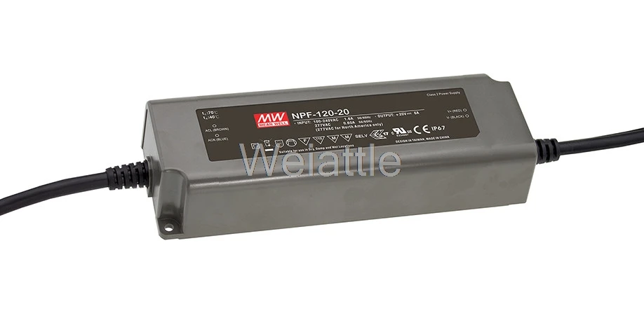 

MEAN WELL original NPF-120-24 24V 5A meanwell NPF-120 24V 120W Single Output LED Switching Power Supply