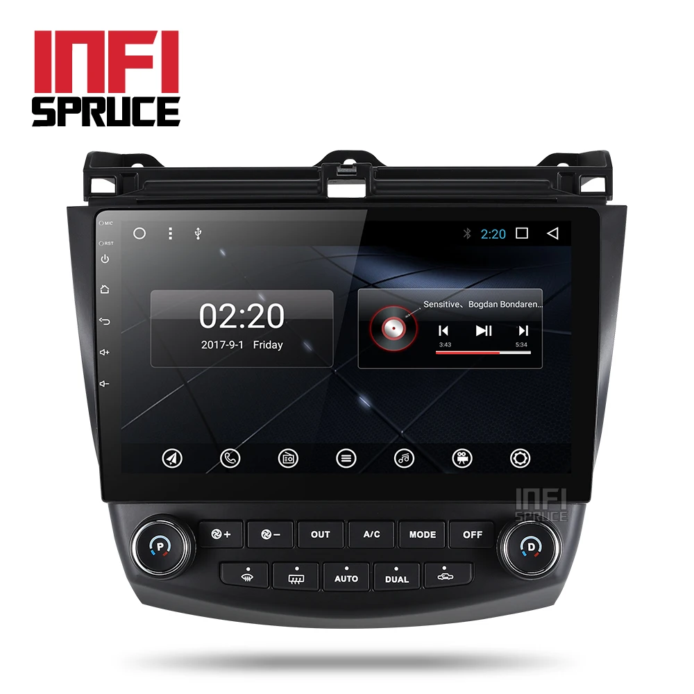 Автомобильный dvd gps плеер на android 8 1 для honda Accord 7 2003 2007 с радио навигацией