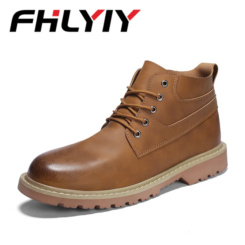 

New Men Shoes Fashion Men Ankle Boots Autumn Men Motorcycle Boots Male Oxfords Shoes Leather Men'S Casual Shoes Zapatos De Hombr