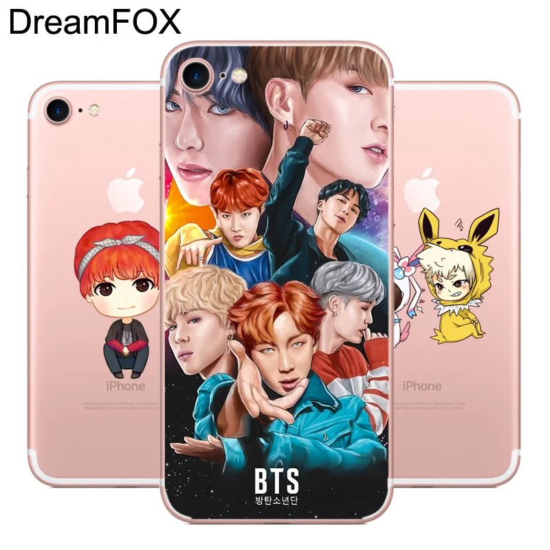 Koop DREAMFOX L455 Bts Zachte TPU Silicone Case Cover Voor Apple iPhone XR XS Max 8X7 6 6 s plus 5 5 s SE 5C 4 4 s