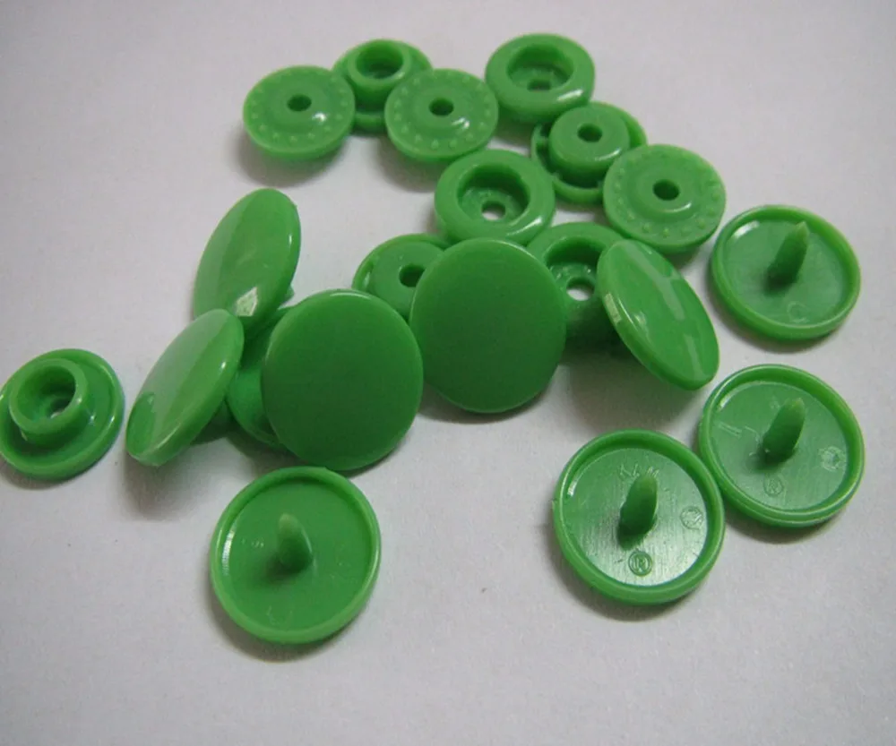 

Free shipping 20 sets KAM snap button for sewing baby color plastic fastener snap button B14 Spring Green color
