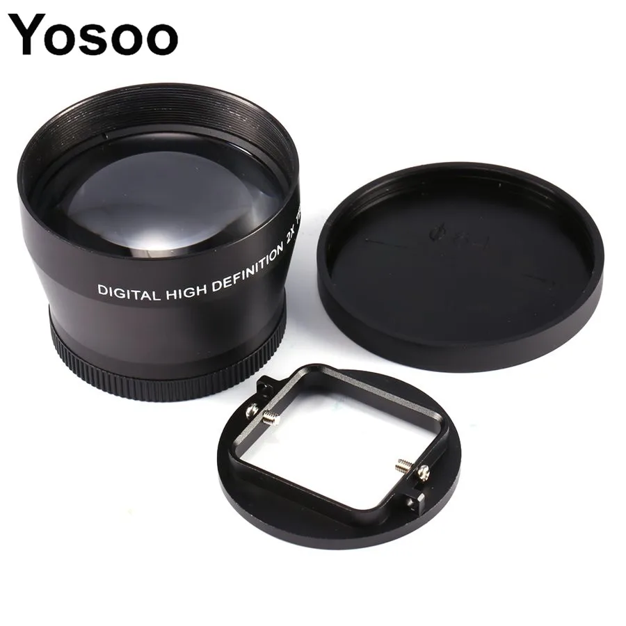 2.2x Zoom Lens for Gopro for Xiaoyi HD Super Telephoto Lens Universal