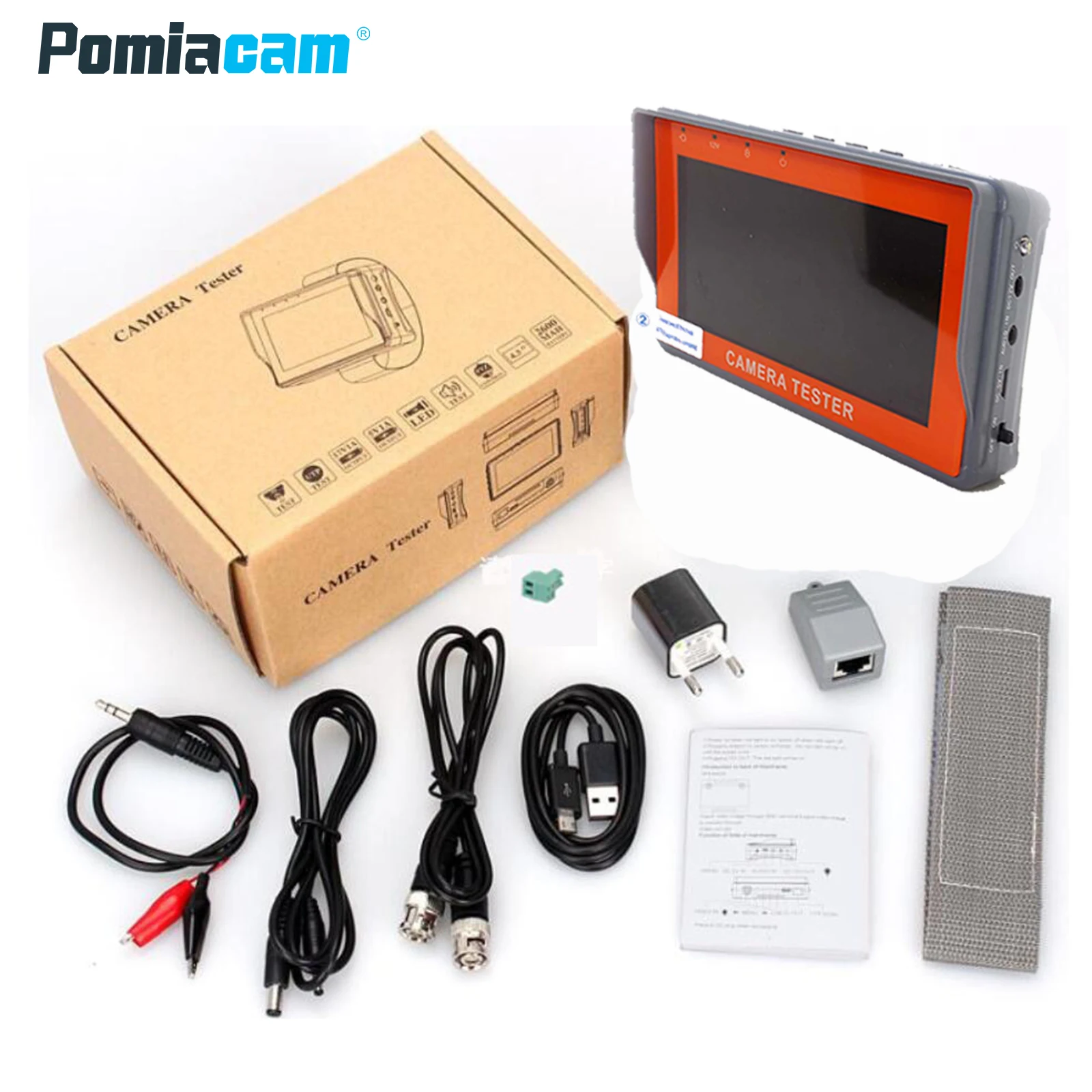 IV7A 4,3 дюймов CCTV 1080P AHD CCTV камера тест er RS-485 PTZ contorl UTP сетевой кабель тест 1080P AHD камера тест ing монитор