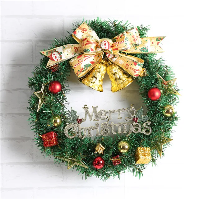 1pc christmas wreath garland hanging pendant decor window door ceiling decorations christmas tree ornament wall decals - Window Wreaths Christmas Decorations 1pc christmas wreath garland hanging pendant decor window door ceiling decorations christmas tree ornament wall decals - Window Wreaths Christmas Decorations