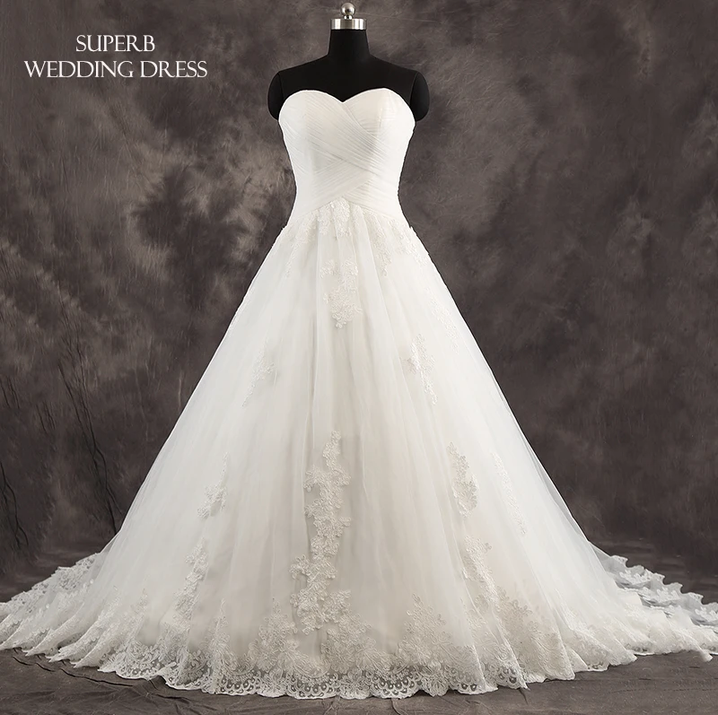 

High Quality Wedding Dress Sweetheart Neckline Bridal Gown Dresses For Bride Superbweddingdress