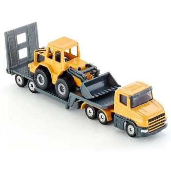 

SIKU Alloy Trailer Truck Toy Simulation Transporter Truck Construction Car Model Engineering Bulldozer Kids Toys Gifts