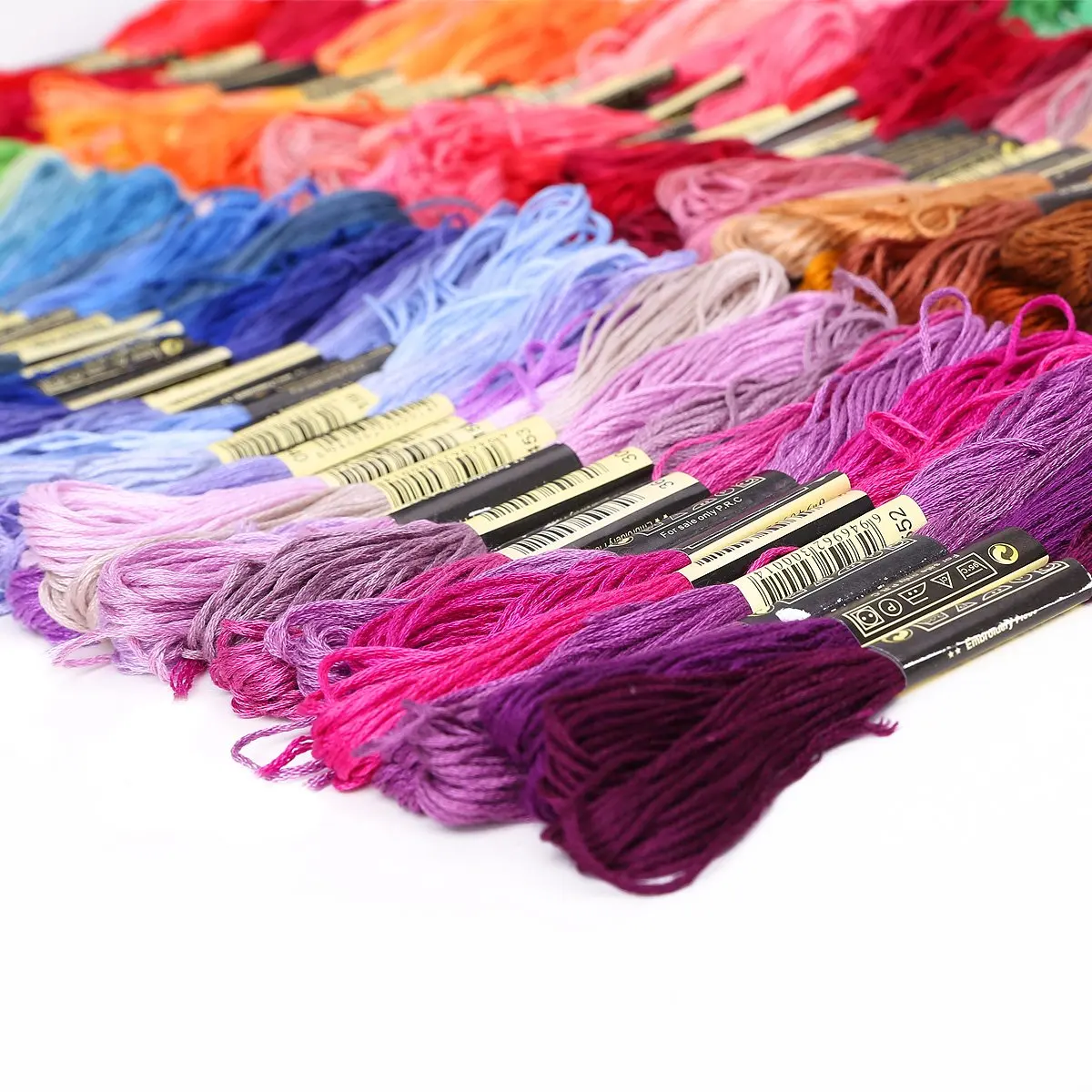 Прочный 200 мотков разноцветные пряжа для вышивки крестом вяжущие крючком