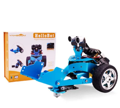 DIY Hellobot Программирование робот микробит производитель Обучающий набор микро: бит умный автомобиль Радиоуправляемый игрушечный робот