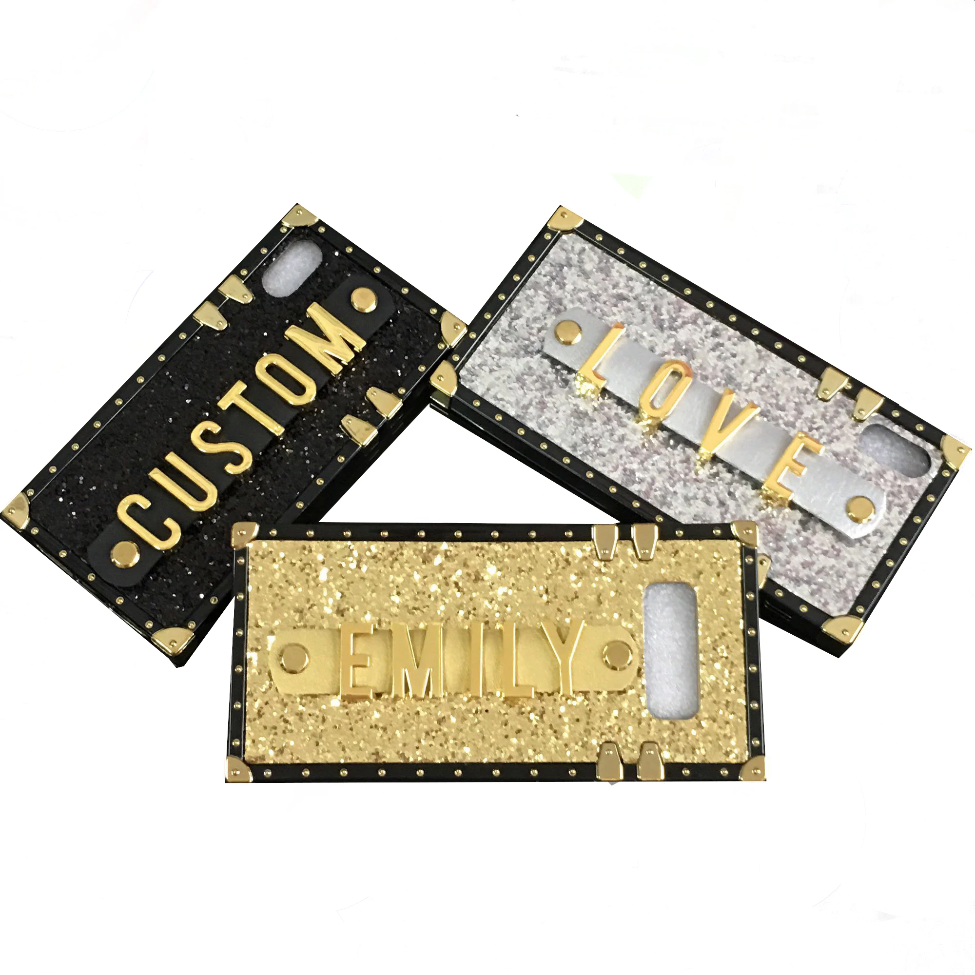 

For Samsung Galaxy A10 A20 A30 A50 A70 M10 M20 M30 j4 j6 PLUS PRIME Gift Personalize Custom Name square glitter Wrist phone case