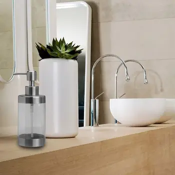 

350ml Stainless Steel Foam Soap Lotion Shampoo Dispenser Home Liquid Pump Bottle