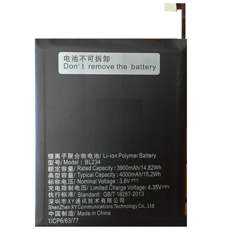 

2019 New Real 4000mAh BL234 battery with 3M glue sticker for Lenovo A5000 Vibe P1M P1MA40 P70 P70t P70-T P70A P70-A