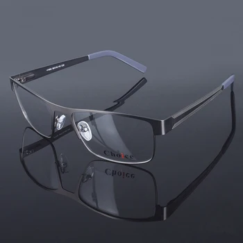 

Fashion Syle Matte Color Square Shape Embossed Unisex Classic Design Optical Metal Frame 4105G