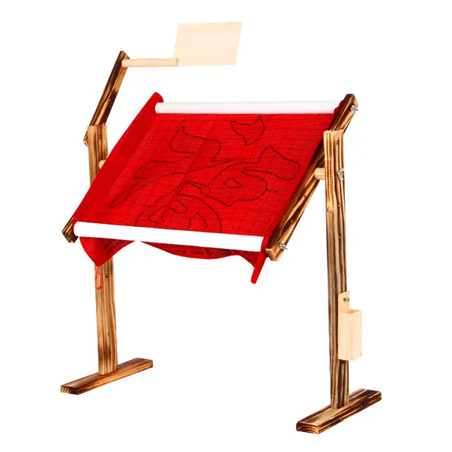 

Adjustable Solid Wood Cross Stitch Rack Wooden Stand Desktop Cross Stitch Embroidery Frame Chinese Cross Stitch Tool 30*40*50cm