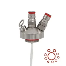 Мини-диспенсер для бочонка с шариковым замком для мини-пивного бочонка 304 из нержавеющей стали, мини-бочонок с копьем для домашнего пивоварения, 3,6 л/5л/10л, Пивной инструмент