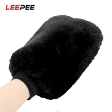 LEEPEE водопоглощение автомобиля моющиеся перчатки для мойки автомобиля щетка ткань мягкая искусственная шерсть авто Уход