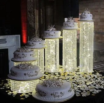 

FREE Shippping 6PCS/LOT Wedding Crystal Cake Stand