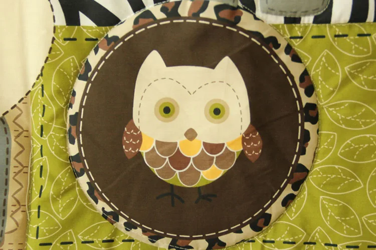  7 Pcs Baby Crib Bedding Set infant bedroom nursery bedding cot bedding animal design for baby boy - 2029957705