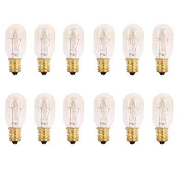 

120V 25 Watt Himalayan Salt Lamp Light Bulbs Incandescent Replacement Bulbs E12 Socket-12Pack