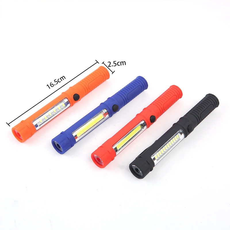 

COB Handheld Movable Work Lights Battery LED COB Magnetic Torch Flexible Inspection Lamp Cordless Work Light Emerge